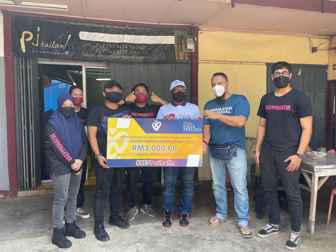 KEP Concerned Donations to Johor Flood Victims